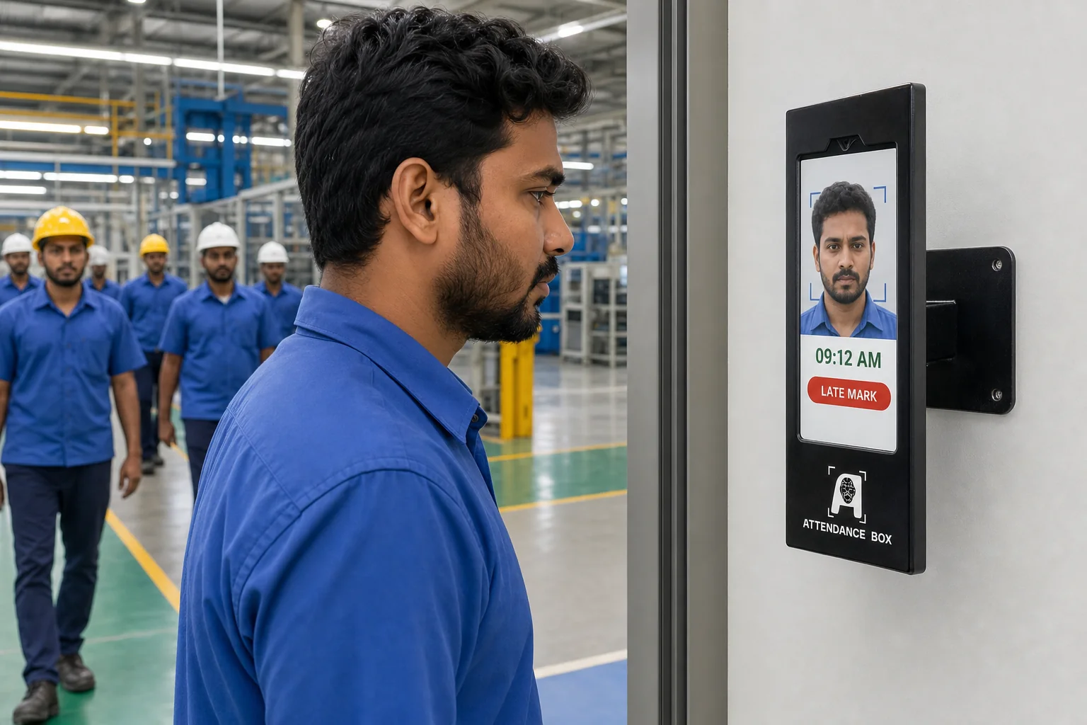 Attendance automation built for factory shifts—not office assumptions.